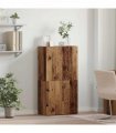 vidaXL Office Cabinet Old Wood 60 x 32 x 115 cm Engineered Wood