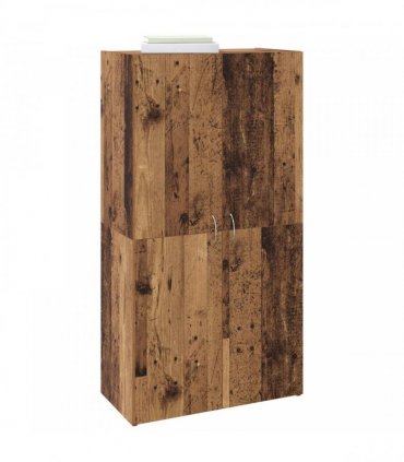 vidaXL Office Cabinet Old Wood 60 x 32 x 115 cm Engineered Wood
