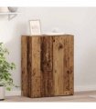 vidaXL Office Cabinet Old Wood 70 x 32 x 77.5 cm Engineered Wood — Size: 60 x 32 x 77.5 cm