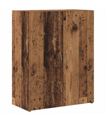 vidaXL Office Cabinet Old Wood 70 x 32 x 77.5 cm Engineered Wood — Size: 60 x 32 x 77.5 cm