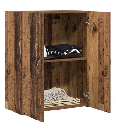 vidaXL Office Cabinet Old Wood 70 x 32 x 77.5 cm Engineered Wood — Size: 60 x 32 x 77.5 cm