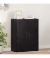vidaXL Office Cabinet Black Oak 70 x 32 x 77.5 cm Engineered Wood — Size: 60 x 32 x 77.5 cm