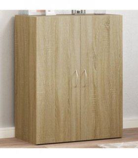 vidaXL File Cabinet Sonoma Oak 60x32x77.5 cm Engineered Wood — Size: 60 x 32 x 77.5 cm
