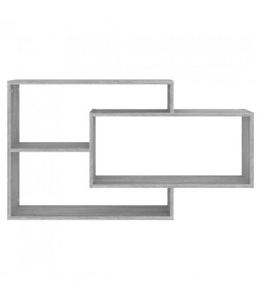 vidaXL Wall Shelf Grey Sonoma 104x20x58.5 cm Engineered Wood