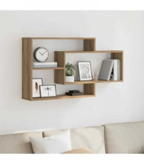 vidaXL Wall Shelf Artisan Oak 104x20x58.5 cm Engineered Wood