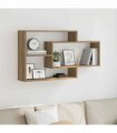 vidaXL Wall Shelf Artisan Oak 104x20x58.5 cm Engineered Wood
