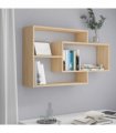 vidaXL Wall Shelf Sonoma Oak 104x20x58.5 cm Engineered Wood