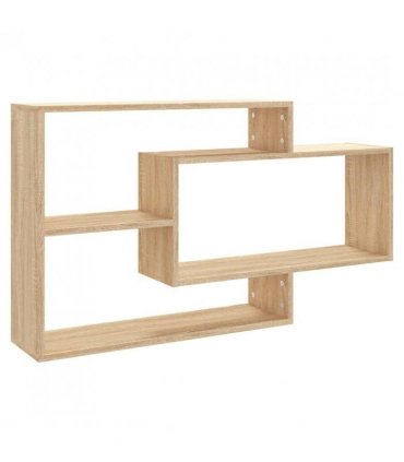 vidaXL Wall Shelf Sonoma Oak 104x20x58.5 cm Engineered Wood