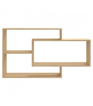 vidaXL Wall Shelf Sonoma Oak 104x20x58.5 cm Engineered Wood