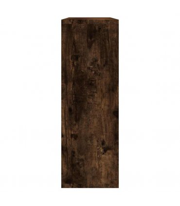vidaXL Wall Shelf Smoked Oak 104x20x58.5 cm Engineered Wood