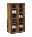 vidaXL Shoe Rack Old Wood 54x34x100.5 cm Engineered Wood