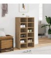 vidaXL Shoe Rack Artisan Oak 54x34x100.5 cm Engineered Wood