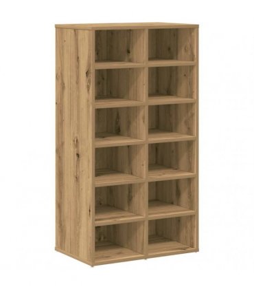 vidaXL Shoe Rack Artisan Oak 54x34x100.5 cm Engineered Wood