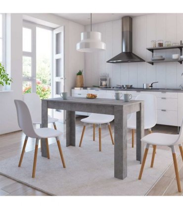 vidaXL Dining Table | Concrete grey | Engineered wood | Standard | Durable