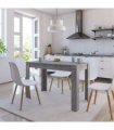 vidaXL Dining Table | Concrete grey | Engineered wood | Standard | Durable
