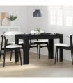 vidaXL Dining Table Black Oak 120x60x76 cm Engineered Wood