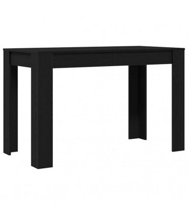 vidaXL Dining Table Black Oak 120x60x76 cm Engineered Wood