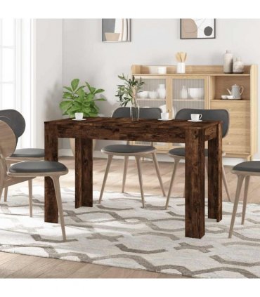 vidaXL Dining Table | Smoked oak | Engineered wood | 120 x 60 x 76 cm | Durable