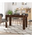 vidaXL Dining Table | Smoked oak | Engineered wood | 120 x 60 x 76 cm | Durable