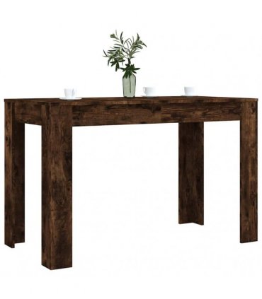 vidaXL Dining Table | Smoked oak | Engineered wood | 120 x 60 x 76 cm | Durable