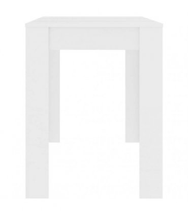 vidaXL Dining Table | White | Engineered wood | 120 x 60 x 76 cm | Minimalistic