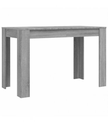 vidaXL Dining Table Grey Sonoma 120x60x76 cm Engineered Wood