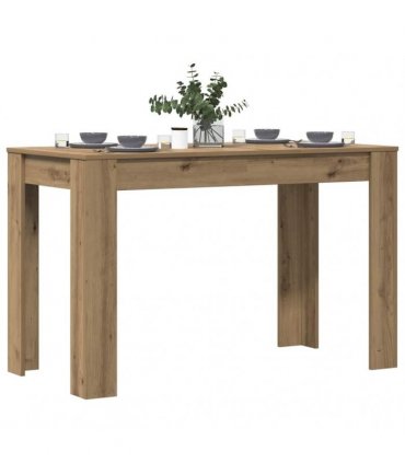 vidaXL Dining Table Artisan Oak 120x60x76 cm Engineered Wood