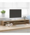 vidaXL Monitor Stand Artisan Oak 100x24x13 cm Engineered Wood