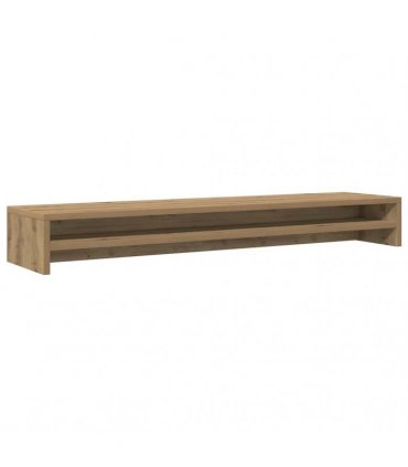 vidaXL Monitor Stand Artisan Oak 100x24x13 cm Engineered Wood