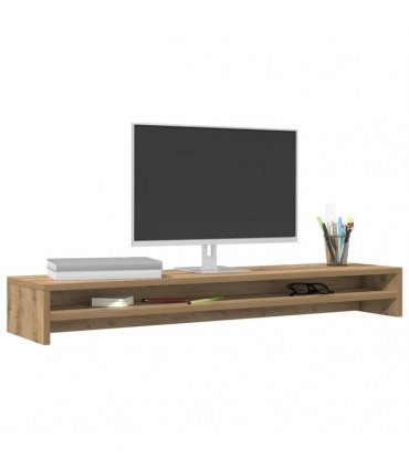 vidaXL Monitor Stand Artisan Oak 100x24x13 cm Engineered Wood