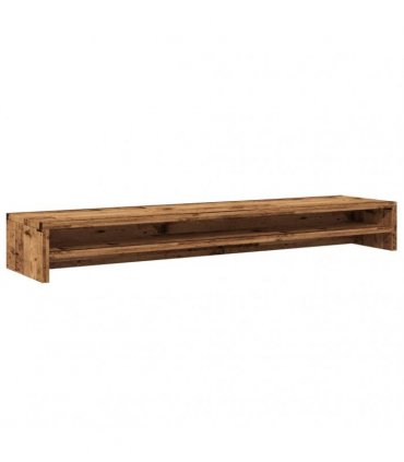 vidaXL Monitor Stand Old Wood 100x24x13 cm Engineered Wood