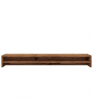 vidaXL Monitor Stand Old Wood 100x24x13 cm Engineered Wood