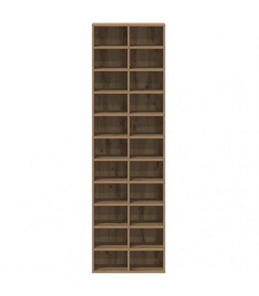 vidaXL Shoe Cabinet Artisan Oak 54x34x183 cm Engineered Wood — Colour: artisian oak