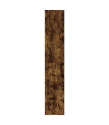 vidaXL Shoe Cabinet Smoked Oak 54x34x183 cm Engineered Wood