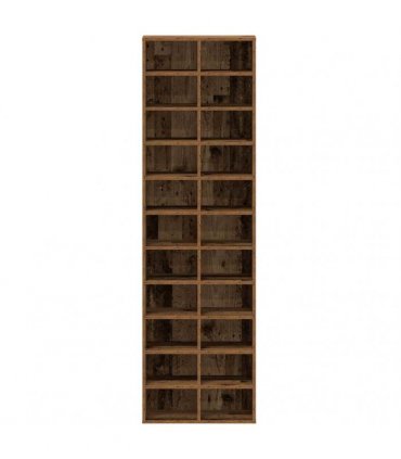 vidaXL Shoe Cabinet Old Wood 54x34x183 cm Engineered Wood