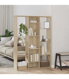 vidaXL Room Divider/Book Cabinet Sonoma Oak 100x24x140 cm Engineered Wood