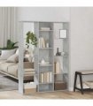 vidaXL Room Divider/Book Cabinet Concrete Grey 100x24x140 cm Engineered Wood