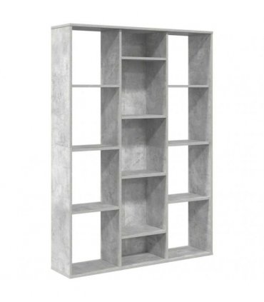 vidaXL Room Divider/Book Cabinet Concrete Grey 100x24x140 cm Engineered Wood