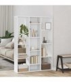 vidaXL Room Divider/Book Cabinet White 100x24x140 cm Engineered Wood
