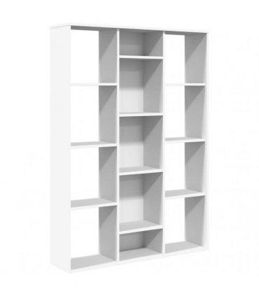vidaXL Room Divider/Book Cabinet White 100x24x140 cm Engineered Wood