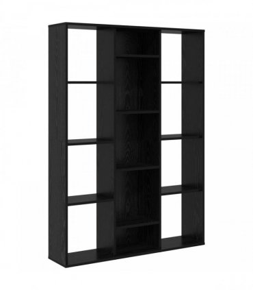 vidaXL Room Divider Black Oak 100 x 24 x 140 cm Engineered Wood