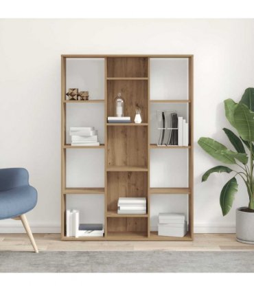 vidaXL Room Divider/Book Cabinet Artisan Oak 100x24x140 cm Engineered Wood