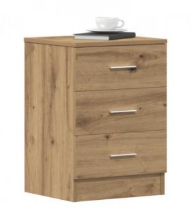 vidaXL Bedside Cabinet Artisan Oak 38x35x55 cm Engineered Wood