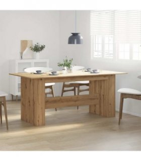 vidaXL Dining Table Artisan Oak 180x90x76 cm Engineered Wood