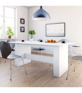 vidaXL Dining Table White 180x90x76 cm Engineered Wood