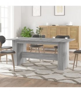 vidaXL Dining Table Grey Sonoma 180x90x76 cm Engineered Wood