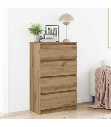 vidaXL Sideboard Artisan Oak 60x35x98.5 cm Engineered Wood — Colour: artisian oak
