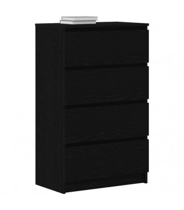 vidaXL Sideboard Black Oak 60x35x98.5 cm Engineered Wood