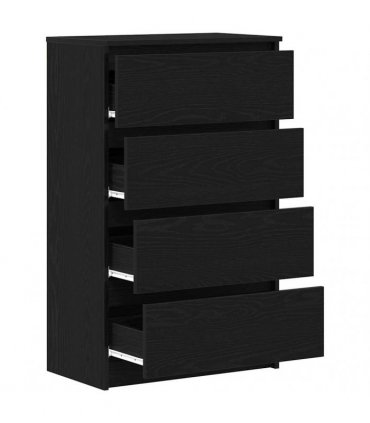 vidaXL Sideboard Black Oak 60x35x98.5 cm Engineered Wood