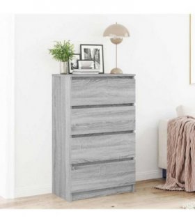 vidaXL Sideboard Grey Sonoma 60x35x98.5 cm Engineered Wood